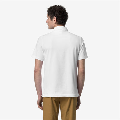 VIGGO LT STRETCH JERSEY SLIM - Polos - Polo - Homme - White-White