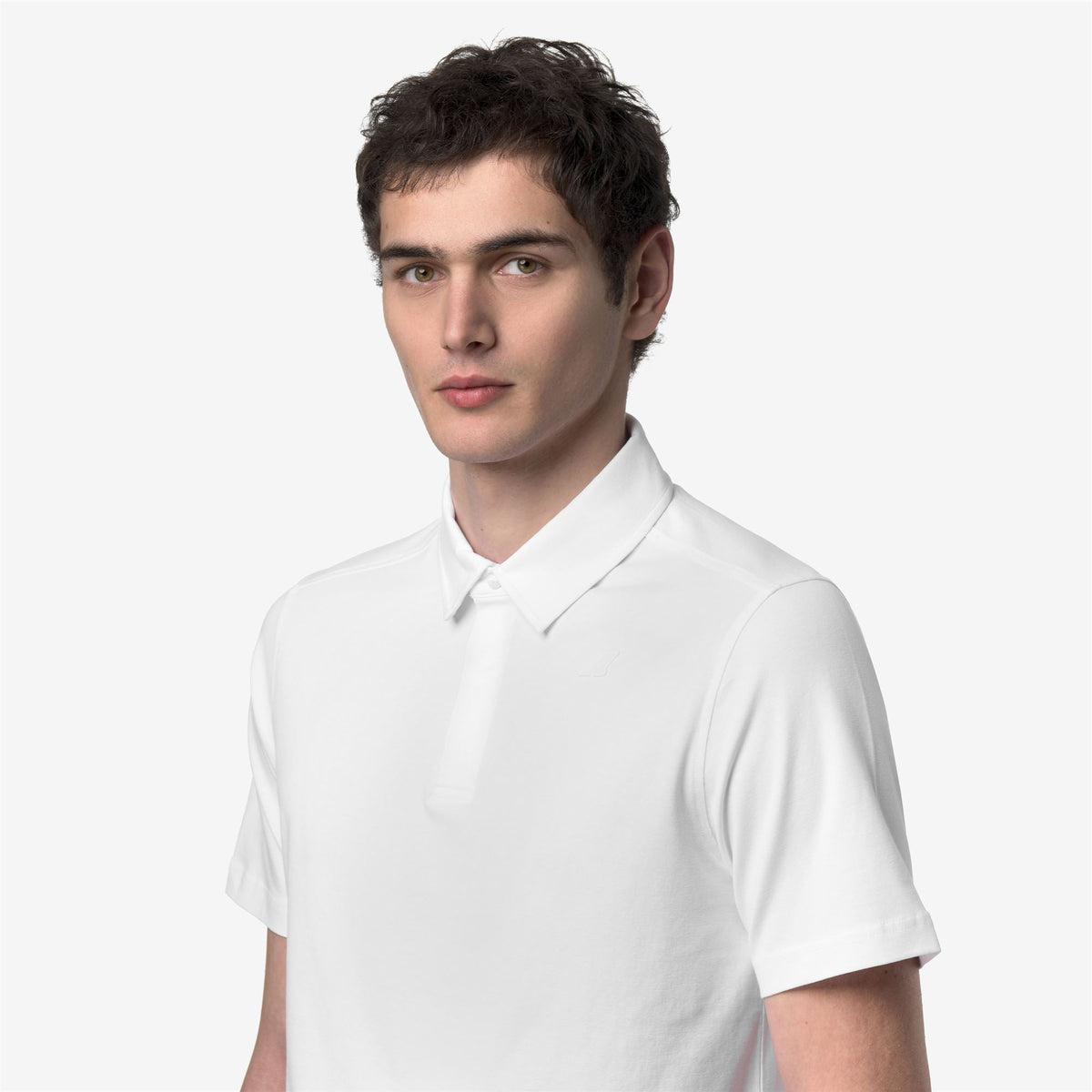 VIGGO LT STRETCH JERSEY SLIM - Polos - Polo - Homme - White-White