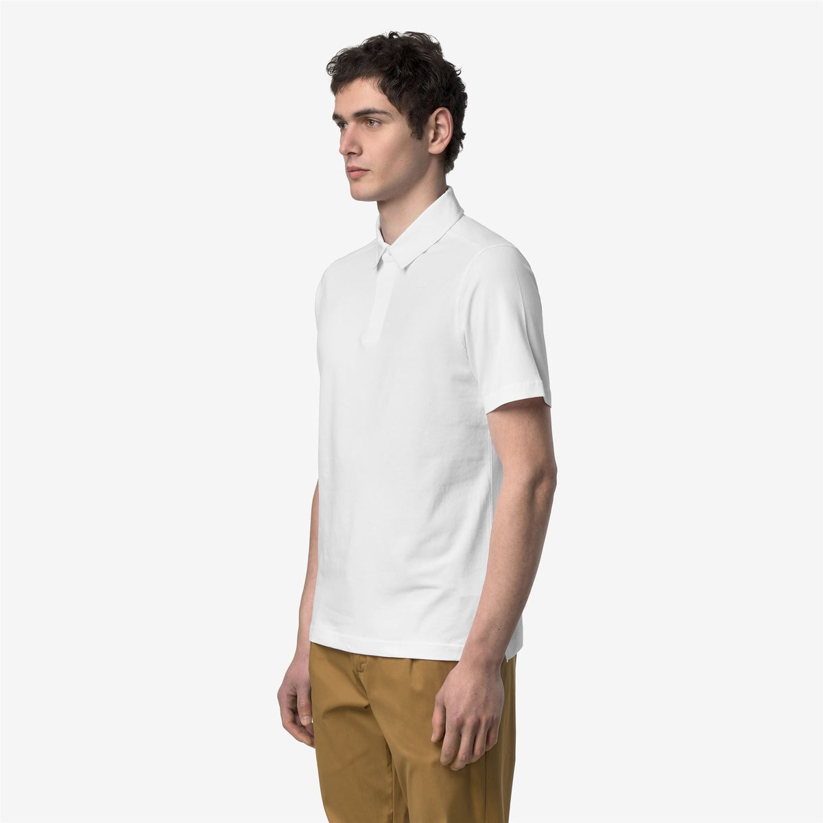 VIGGO LT STRETCH JERSEY SLIM - Polos - Polo - Homme - White-White