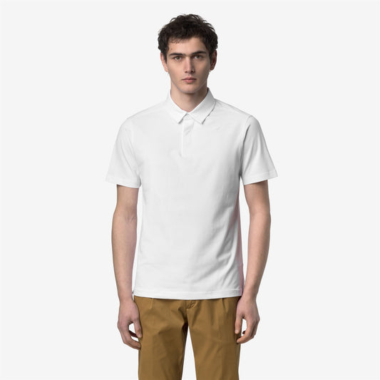 VIGGO LT STRETCH JERSEY SLIM - Polos - Polo - Homme - White-White