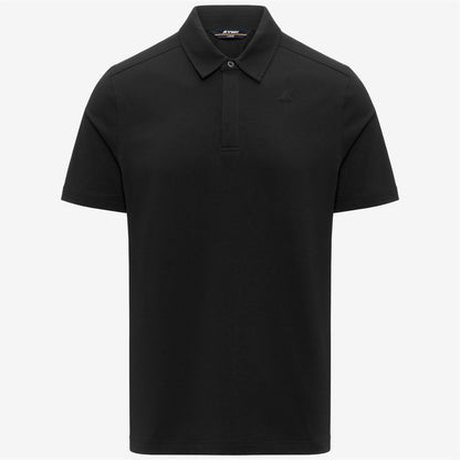 VIGGO LT STRETCH JERSEY SLIM - Polos - Polo - Homme - Black Pure-Black Pure