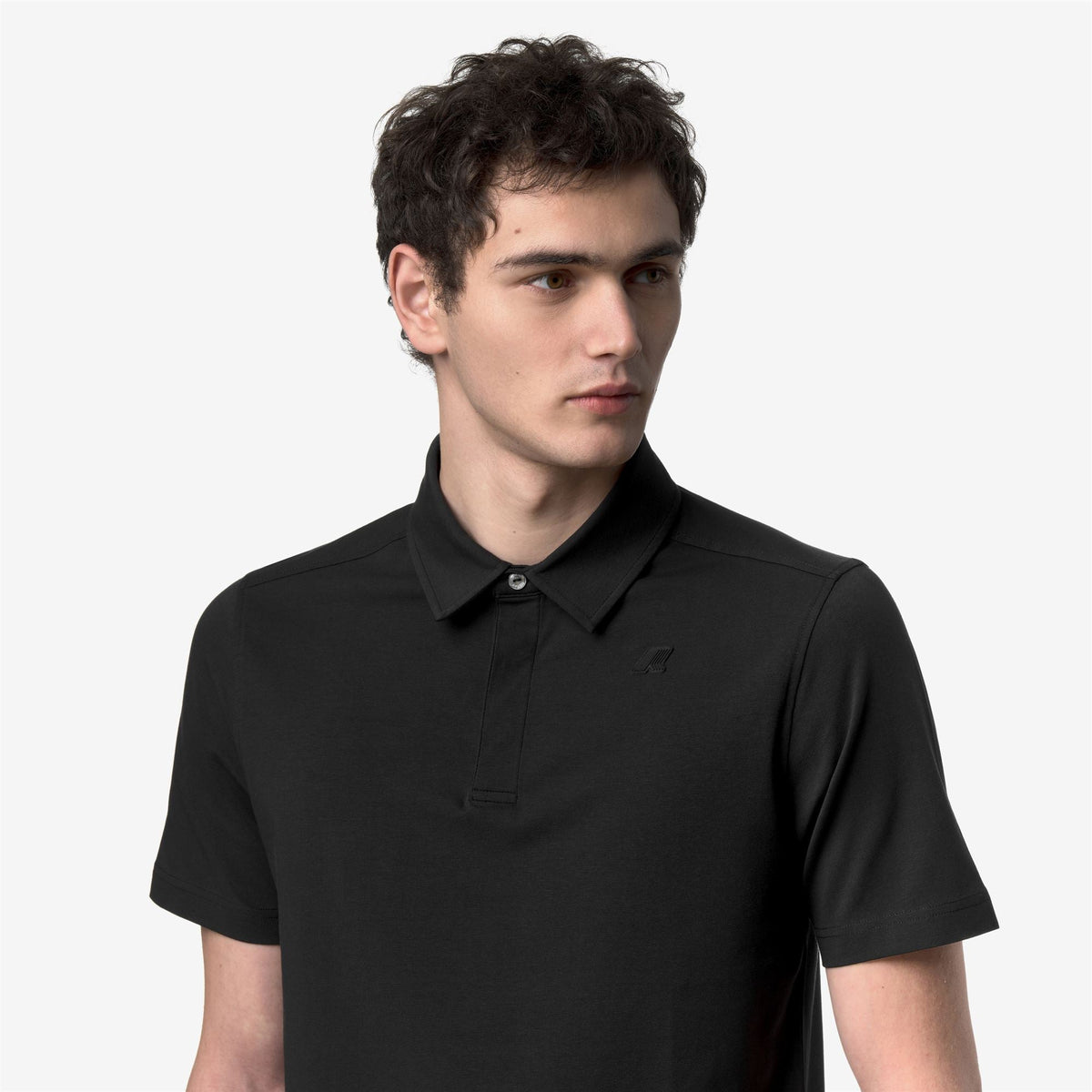 VIGGO LT STRETCH JERSEY SLIM - Polos - Polo - Homme - Black Pure-Black Pure