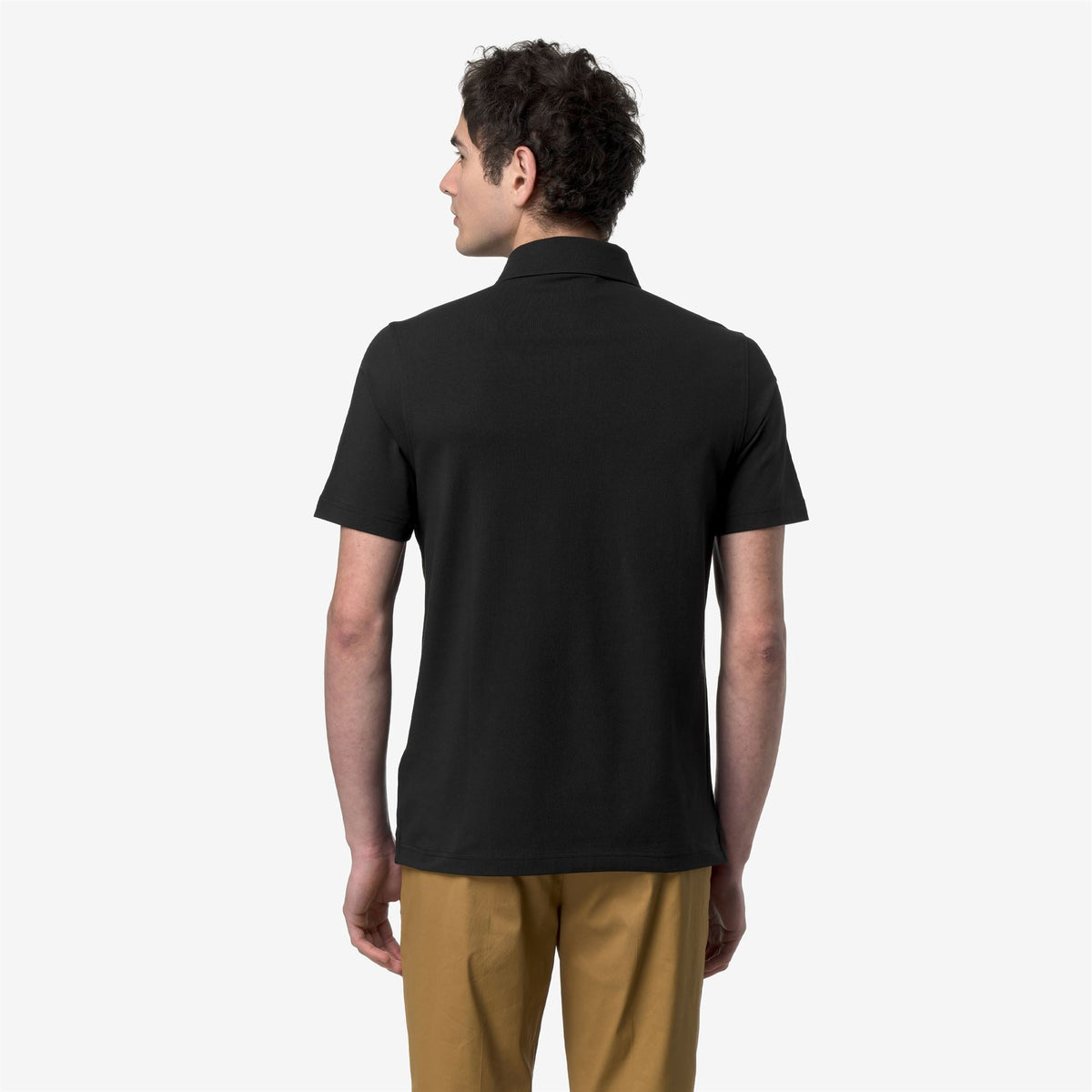 VIGGO LT STRETCH JERSEY SLIM - Polos - Polo - Homme - Black Pure-Black Pure