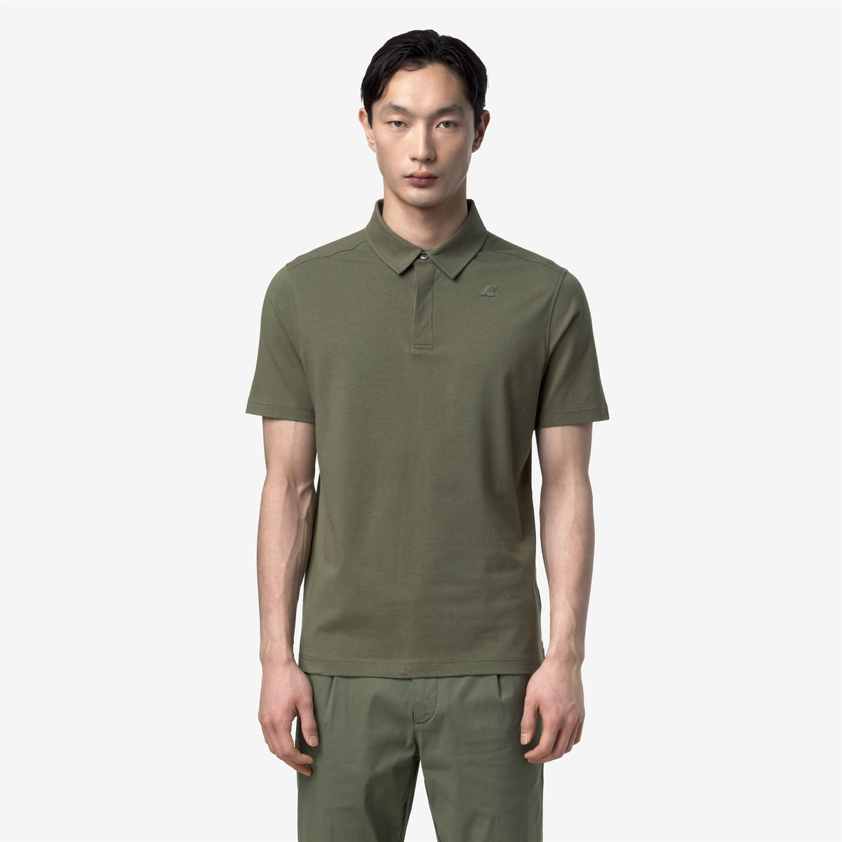 VIGGO LT STRETCH JERSEY SLIM - Polos - Polo - Homme - Green Lichen