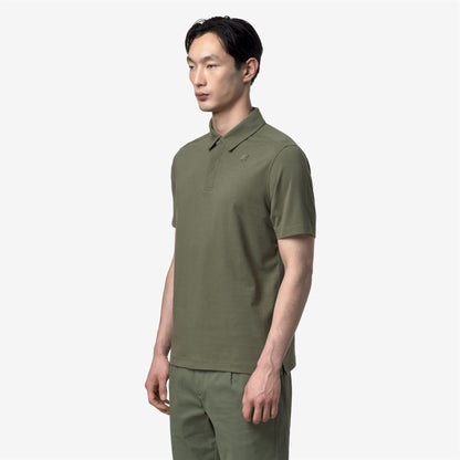 VIGGO LT STRETCH JERSEY SLIM - Polos - Polo - Homme - Green Lichen