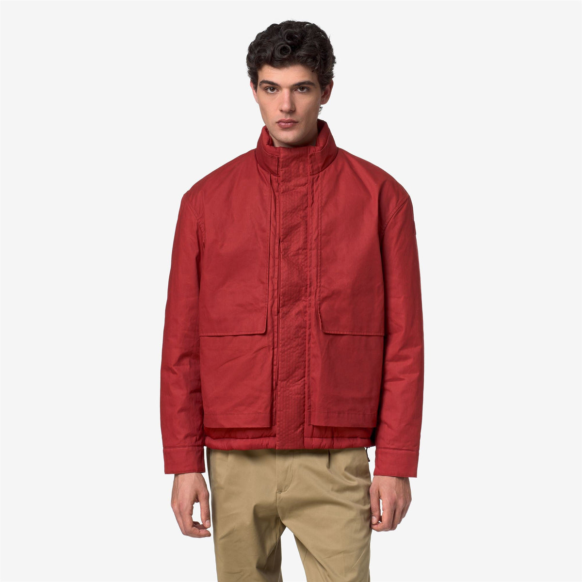 CARGI WAX COTTON NYLON - Vestes - Court - Homme - Red Dk Chili