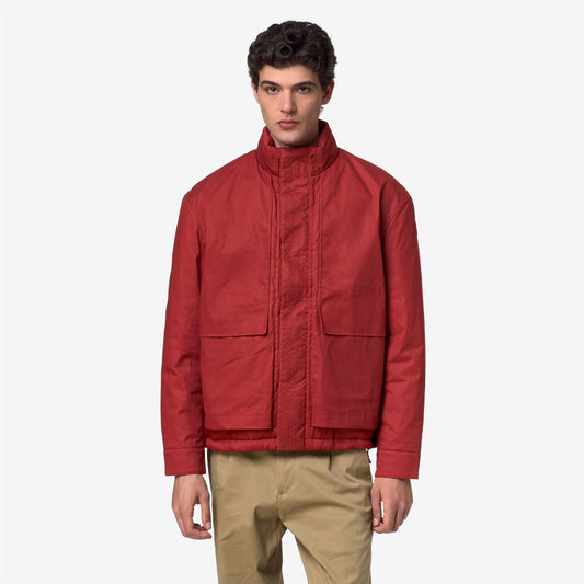 CARGI WAX COTTON NYLON - Vestes - Court - Homme - Red Dk Chili