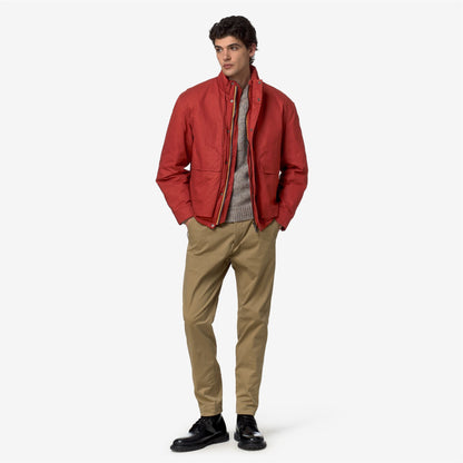 CARGI WAX COTTON NYLON - Vestes - Court - Homme - Red Dk Chili