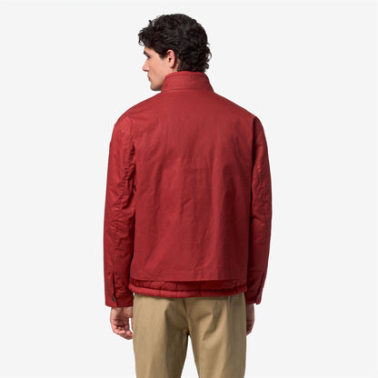 CARGI WAX COTTON NYLON - Vestes - Court - Homme - Red Dk Chili