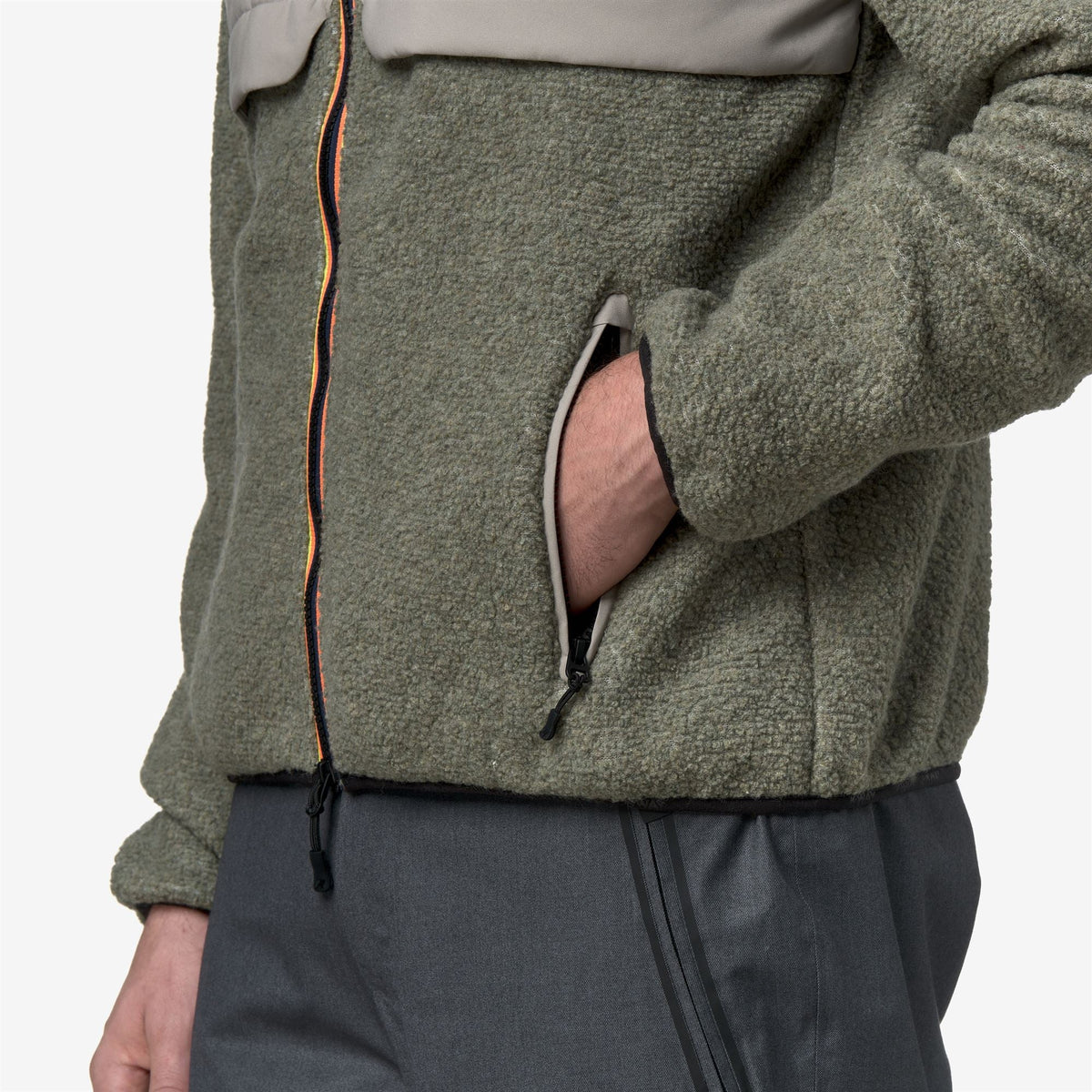 BORNES W POLAR - Polaire - Veste - Homme - Green Oak