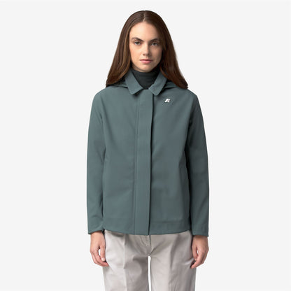BLEIZOU BONDED - Vestes - Milieu - Femme - Green Balsam-Blue Depth