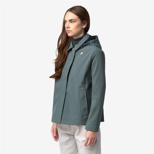 BLEIZOU BONDED - Vestes - Milieu - Femme - Green Balsam-Blue Depth