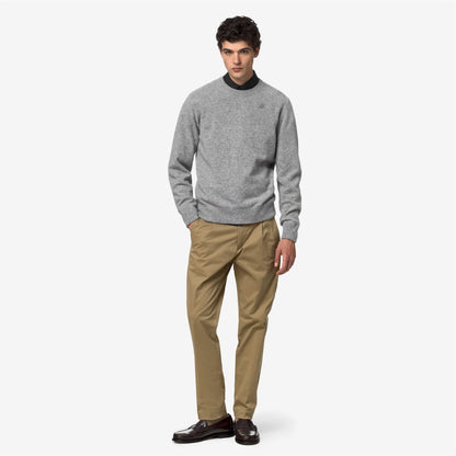 SEBASTIEN FLEECE STITCH - Maille - Pull-over - Homme - Grey Md