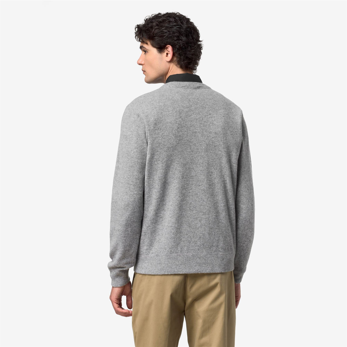 SEBASTIEN FLEECE STITCH - Maille - Pull-over - Homme - Grey Md