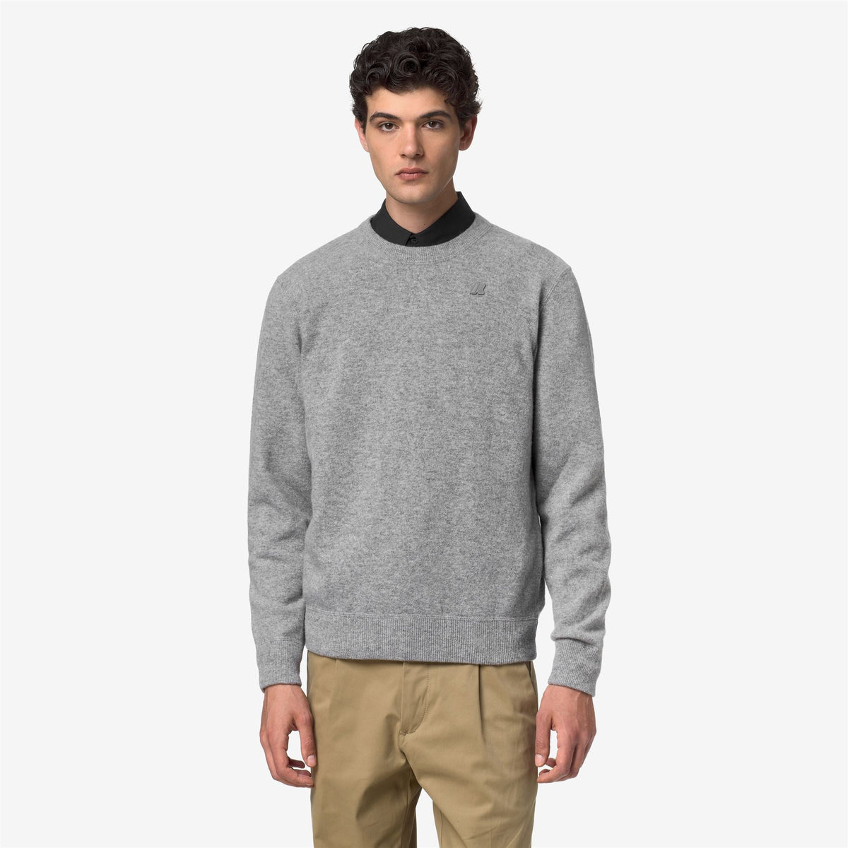 SEBASTIEN FLEECE STITCH - Maille - Pull-over - Homme - Grey Md