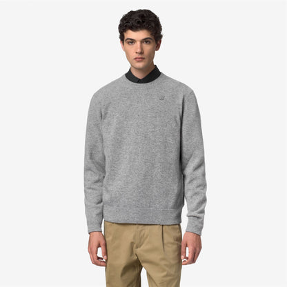 SEBASTIEN FLEECE STITCH - Maille - Pull-over - Homme - Grey Md