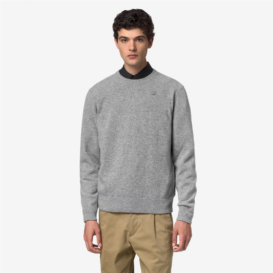 SEBASTIEN FLEECE STITCH - Maille - Pull-over - Homme - Grey Md