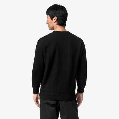 SEBASTIEN FLEECE STITCH - Maille - Pull-over - Homme - Black Pure