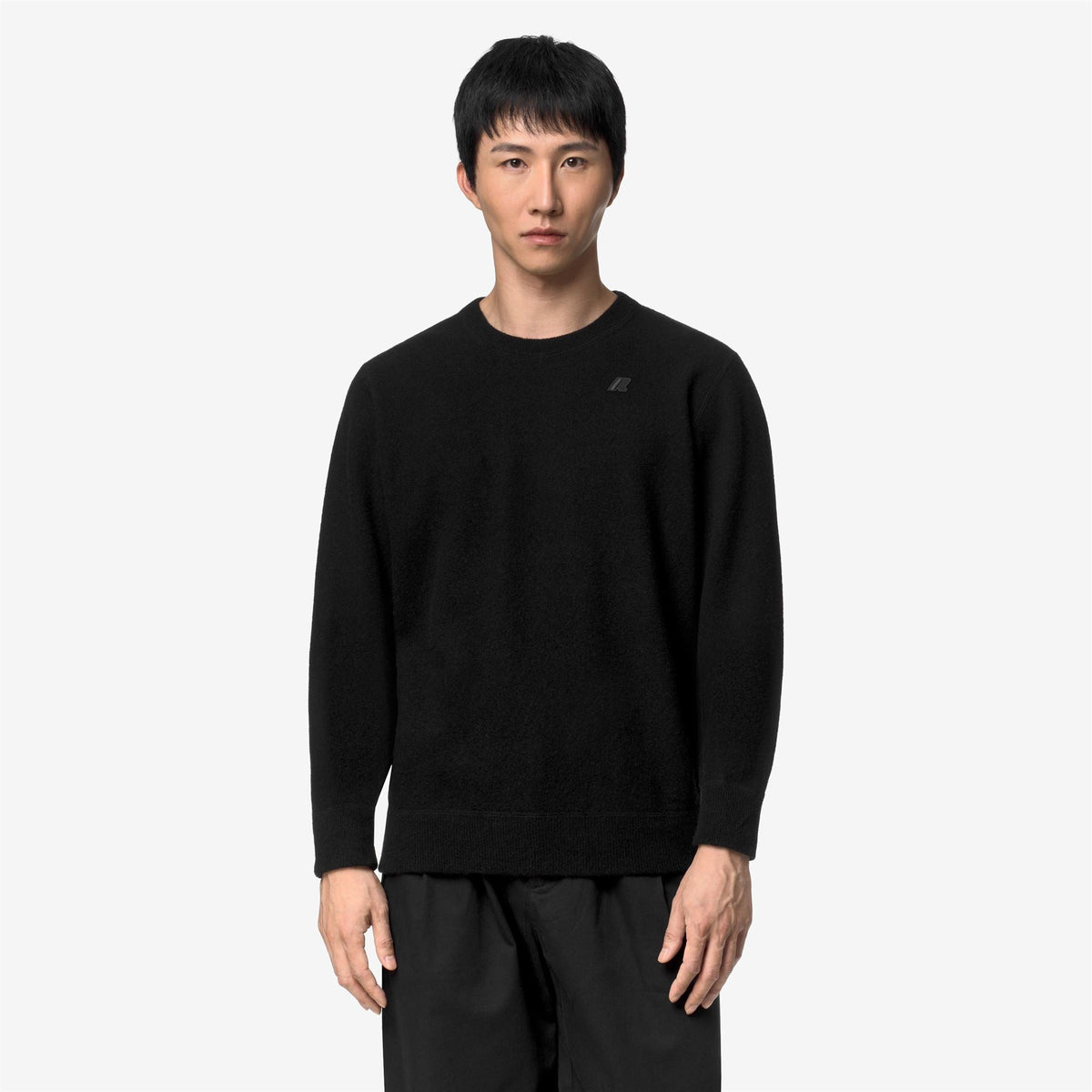 SEBASTIEN FLEECE STITCH - Maille - Pull-over - Homme - Black Pure