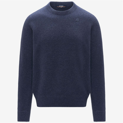 SEBASTIEN FLEECE STITCH - Maille - Pull-over - Homme - Blue Dusty