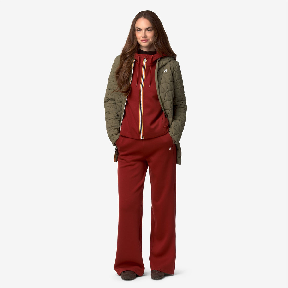 LOIRENE  LIGHT SPACER - Pantalon - Pantalons de sport - Femme - Red Dk Chili