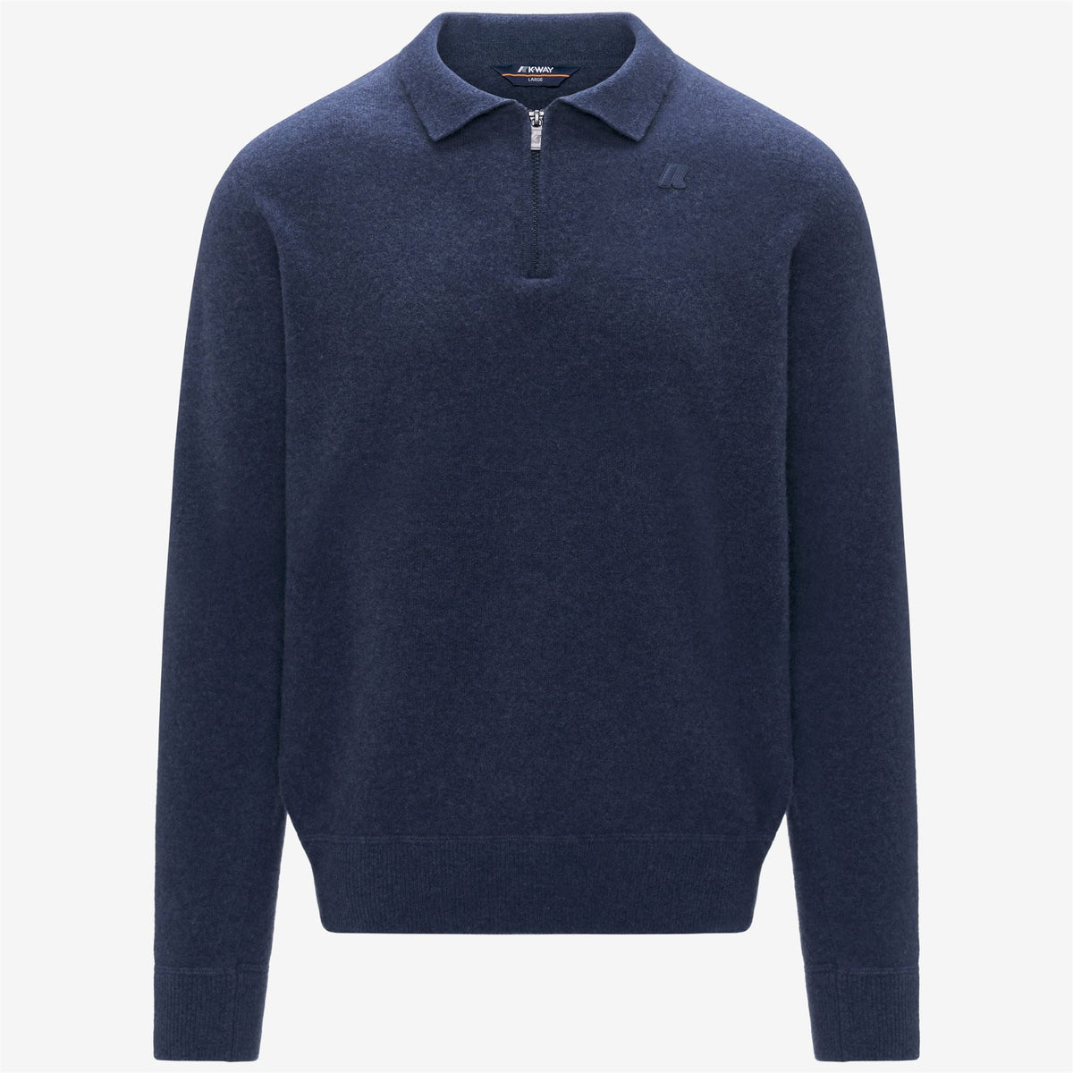 GLEREN FLEECE STITCH - Maille - Polo - Homme - Blue Dusty