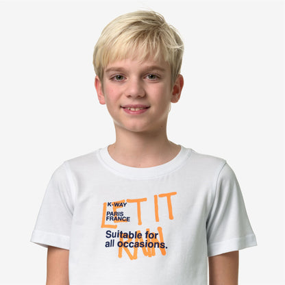 P. ODOM LET IT RAIN - T-shirts et hauts - T-shirt - Garçon - White