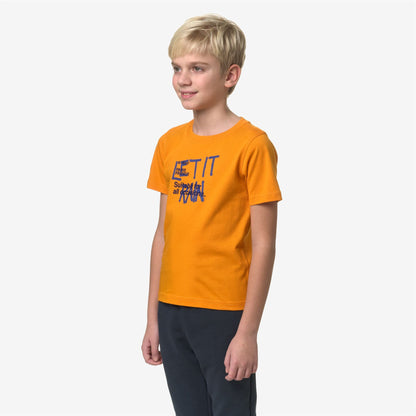 P. ODOM LET IT RAIN - T-shirts et hauts - T-shirt - Garçon - Orange Md