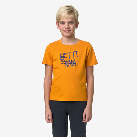 P. ODOM LET IT RAIN - T-shirts et hauts - T-shirt - Garçon - Orange Md