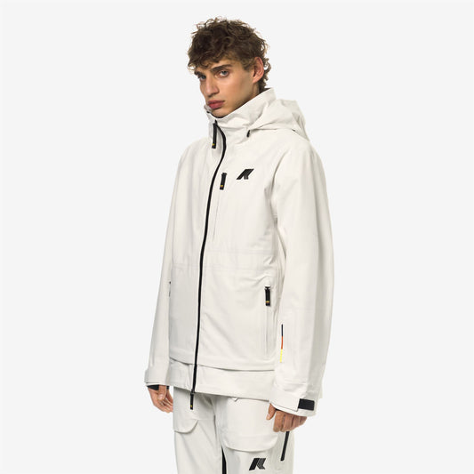 BOZEL 3 LAYERS-SHELL JACKET - Vestes - Milieu - Homme - White Gardenia
