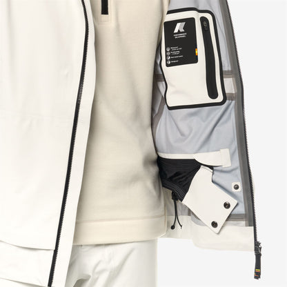 BOZEL 3 LAYERS-SHELL JACKET - Vestes - Milieu - Homme - White Gardenia