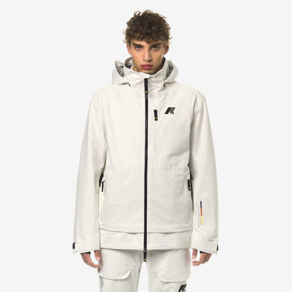 BOZEL 3 LAYERS-SHELL JACKET - Vestes - Milieu - Homme - White Gardenia