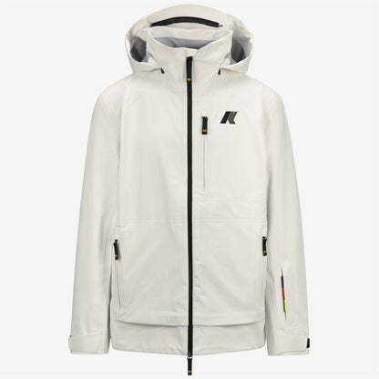 BOZEL 3 LAYERS-SHELL JACKET - Vestes - Milieu - Homme - White Gardenia