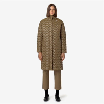 SONJA QUILTED WARM - Vestes - Long - Femme - Brown Corda