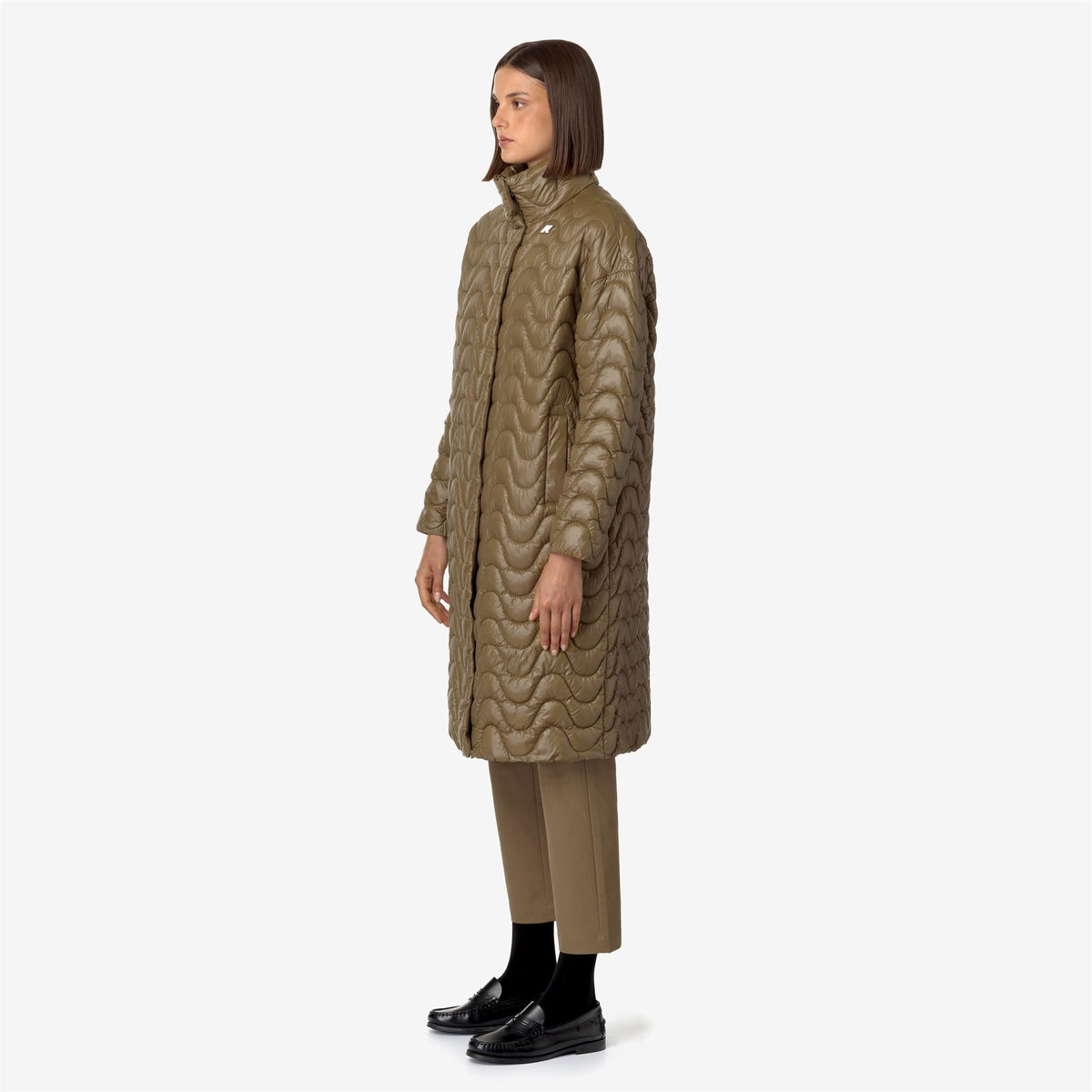 SONJA QUILTED WARM - Vestes - Long - Femme - Brown Corda