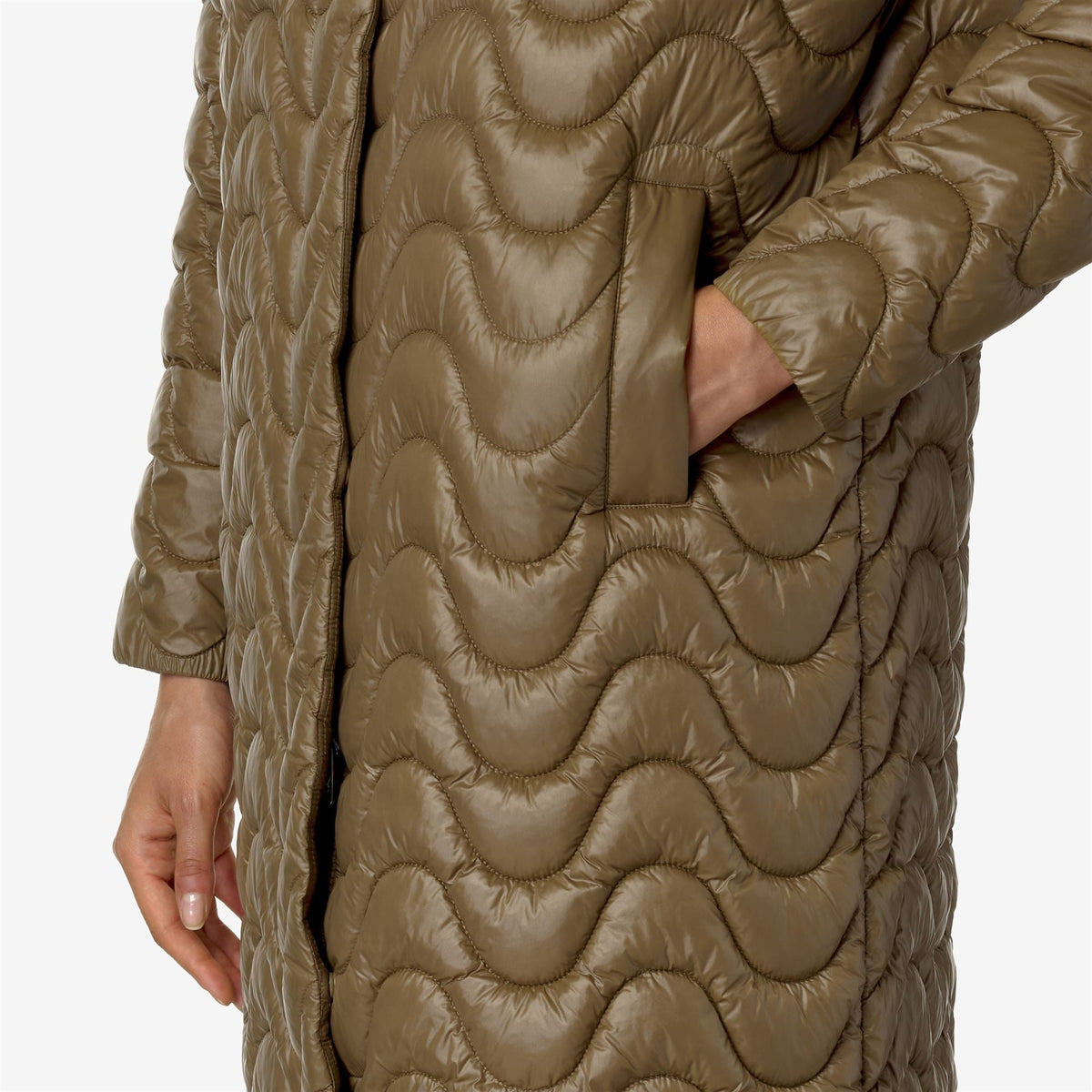 SONJA QUILTED WARM - Vestes - Long - Femme - Brown Corda