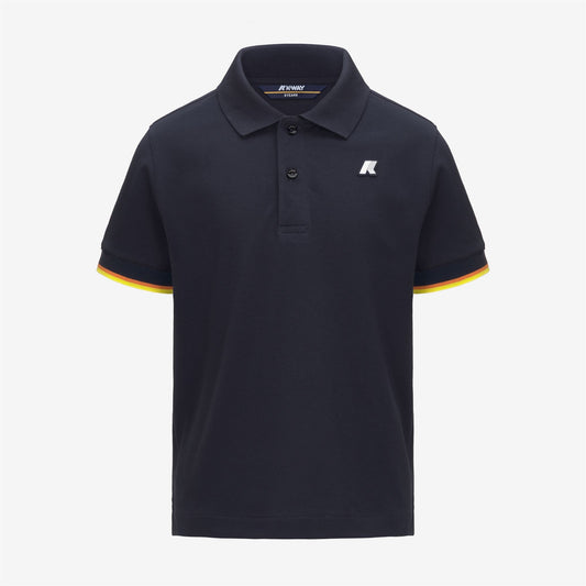 P. VINCENT PIQUE - Polos - Polo - Garçon - Blue Depth