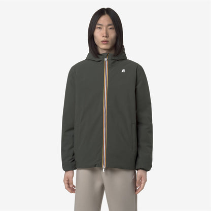 JACK ST WARM DOUBLE - Vestes - Court - Homme - GREEN BLACKISH -Green Oak