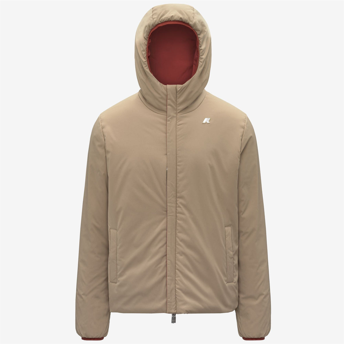 JACK ST WARM DOUBLE - Vestes - Court - Homme - Red Dk Chili-Beige Khaki
