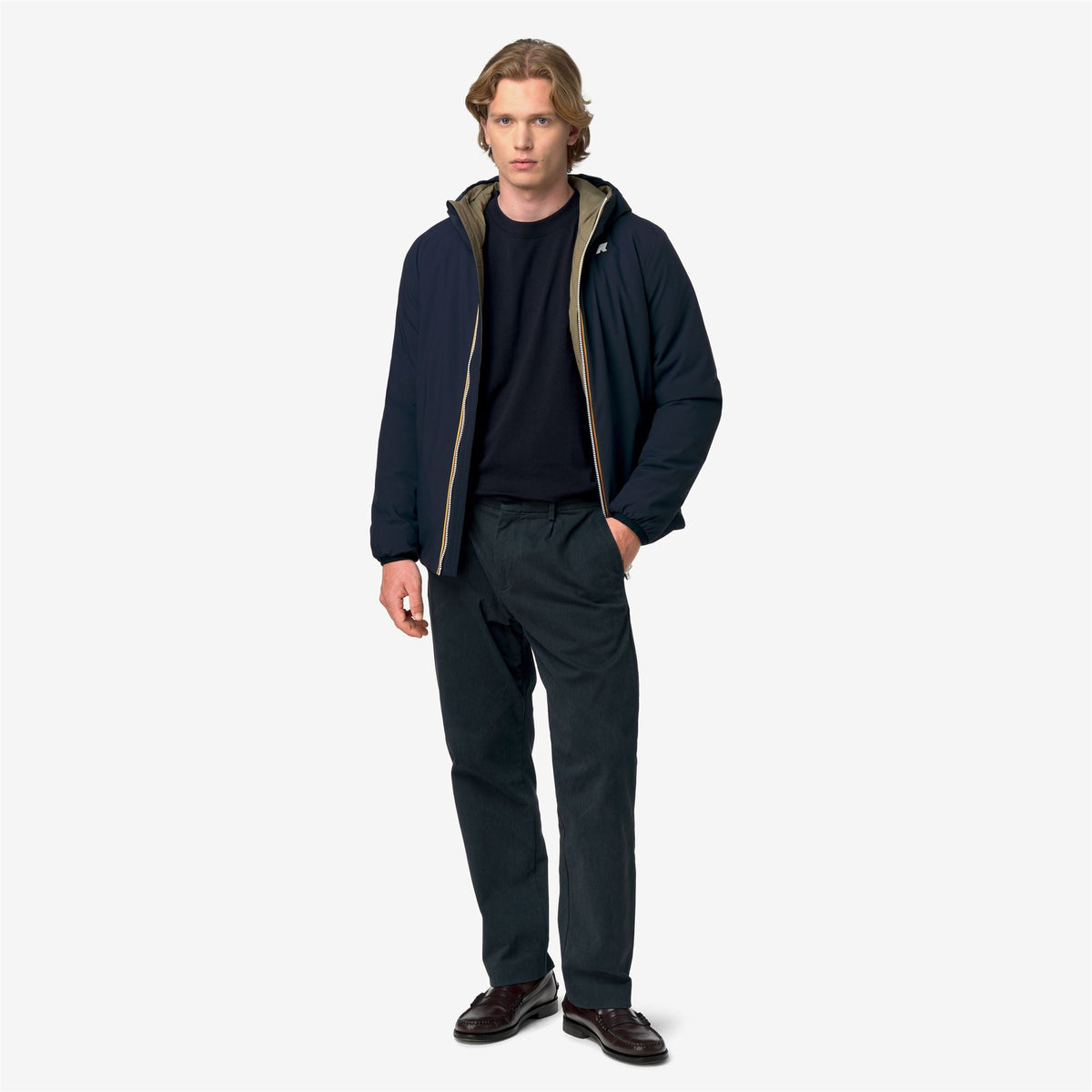 JACK ST WARM DOUBLE - Vestes - Court - Homme - Blue Depth-Green Army