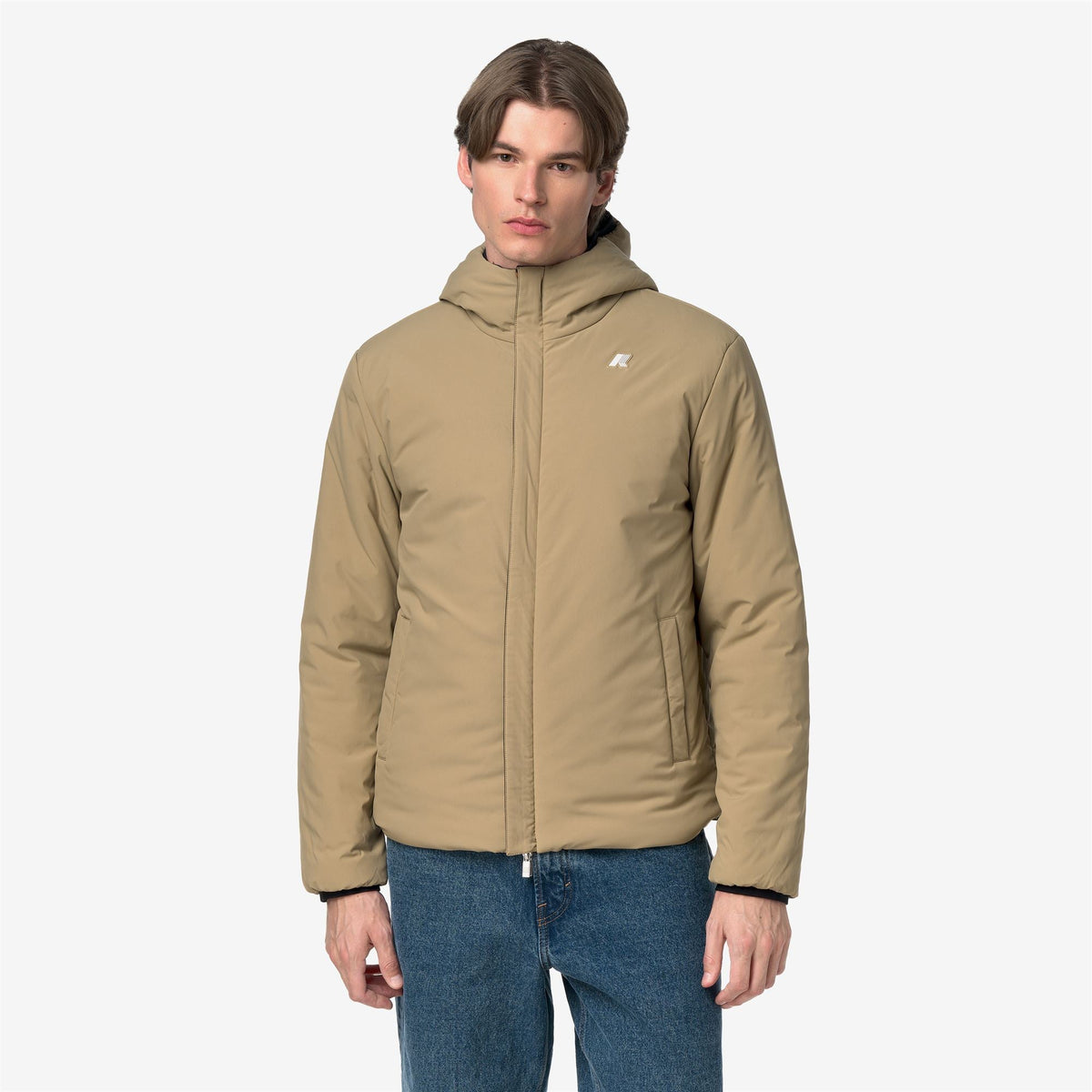 JACK ST WARM DOUBLE - Vestes - Court - Homme - Black Pure-Beige Khaki