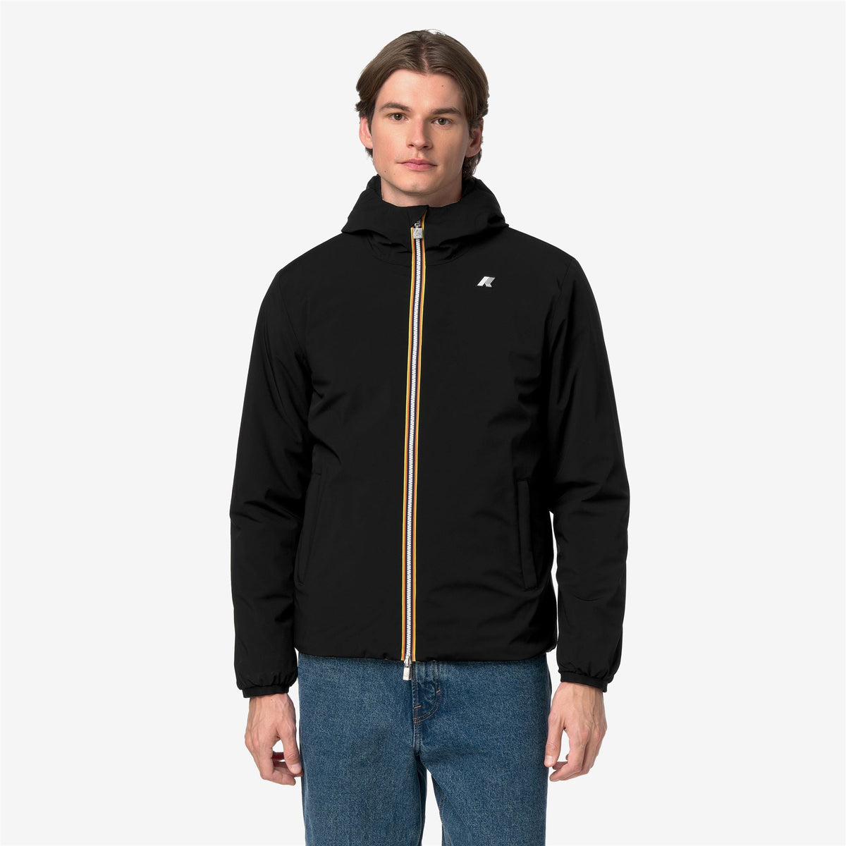 JACK ST WARM DOUBLE - Vestes - Court - Homme - Black Pure-Beige Khaki