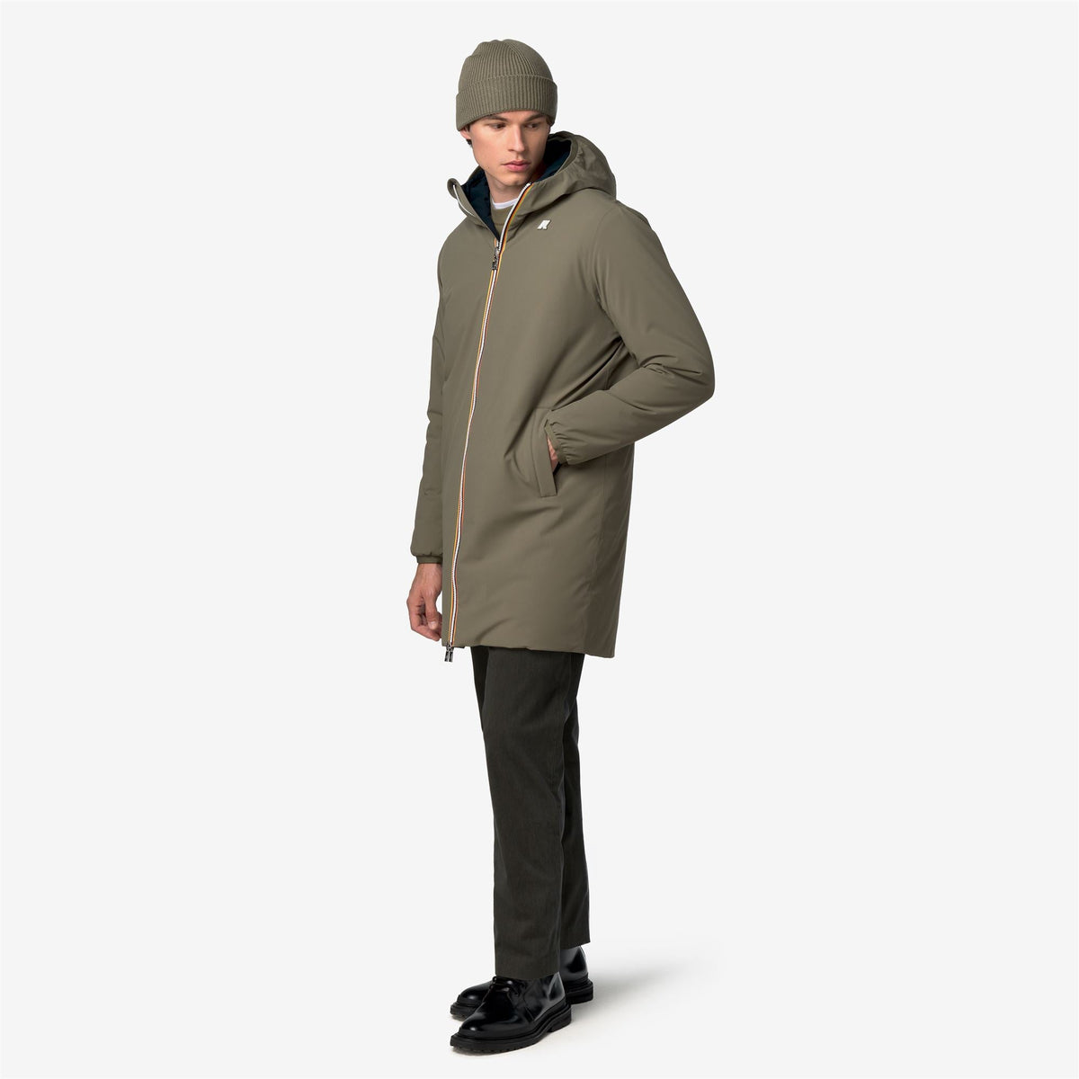 JACOB ST WARM DOUBLE - Vestes - Longueur 3/4 - Homme - Green Army-Blue Depth