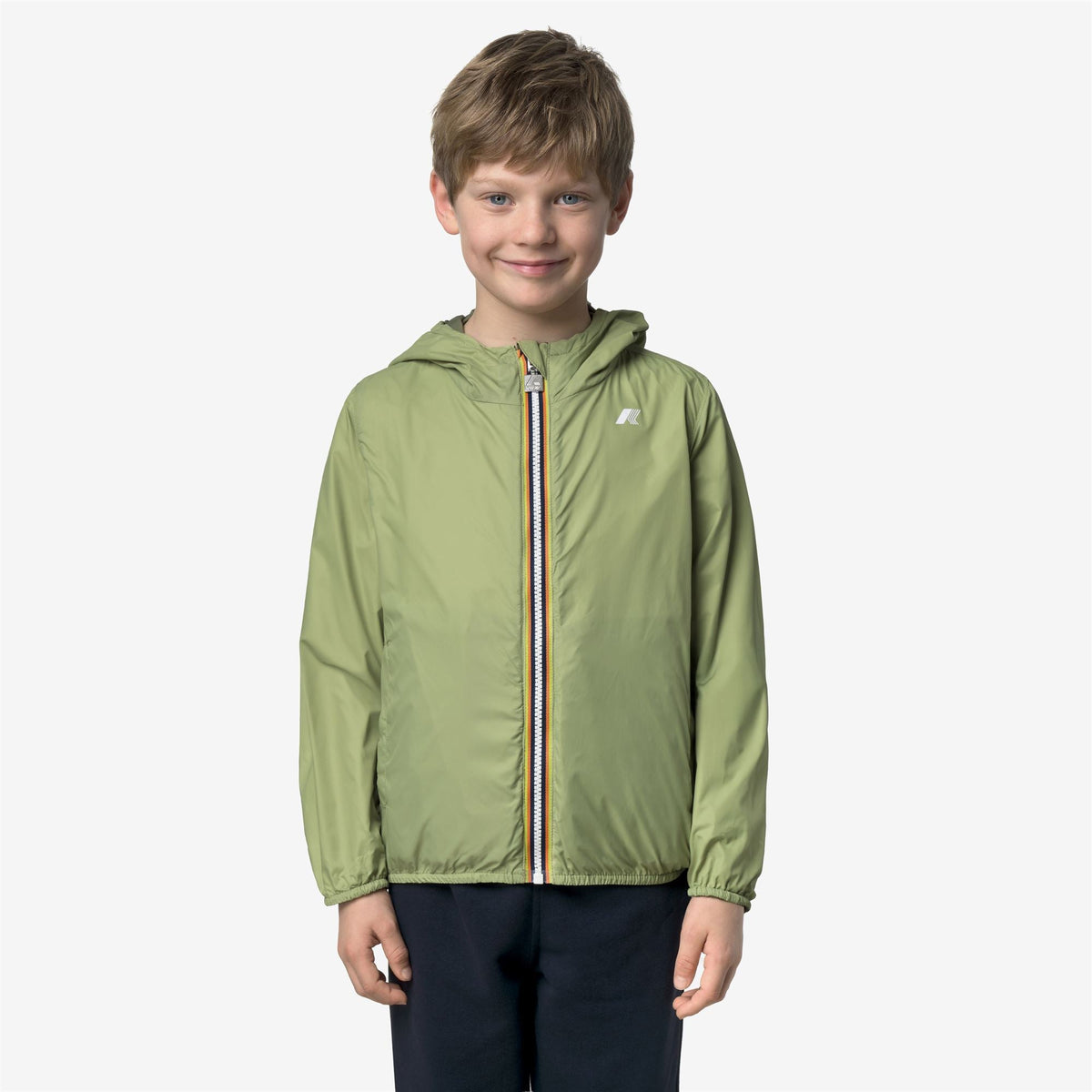 P. JAKE PLUS.2 DOUBLE - Vestes - Court - Garçon - GREEN-LIME JACQUARD-Green Lichen-Green Dk Lime