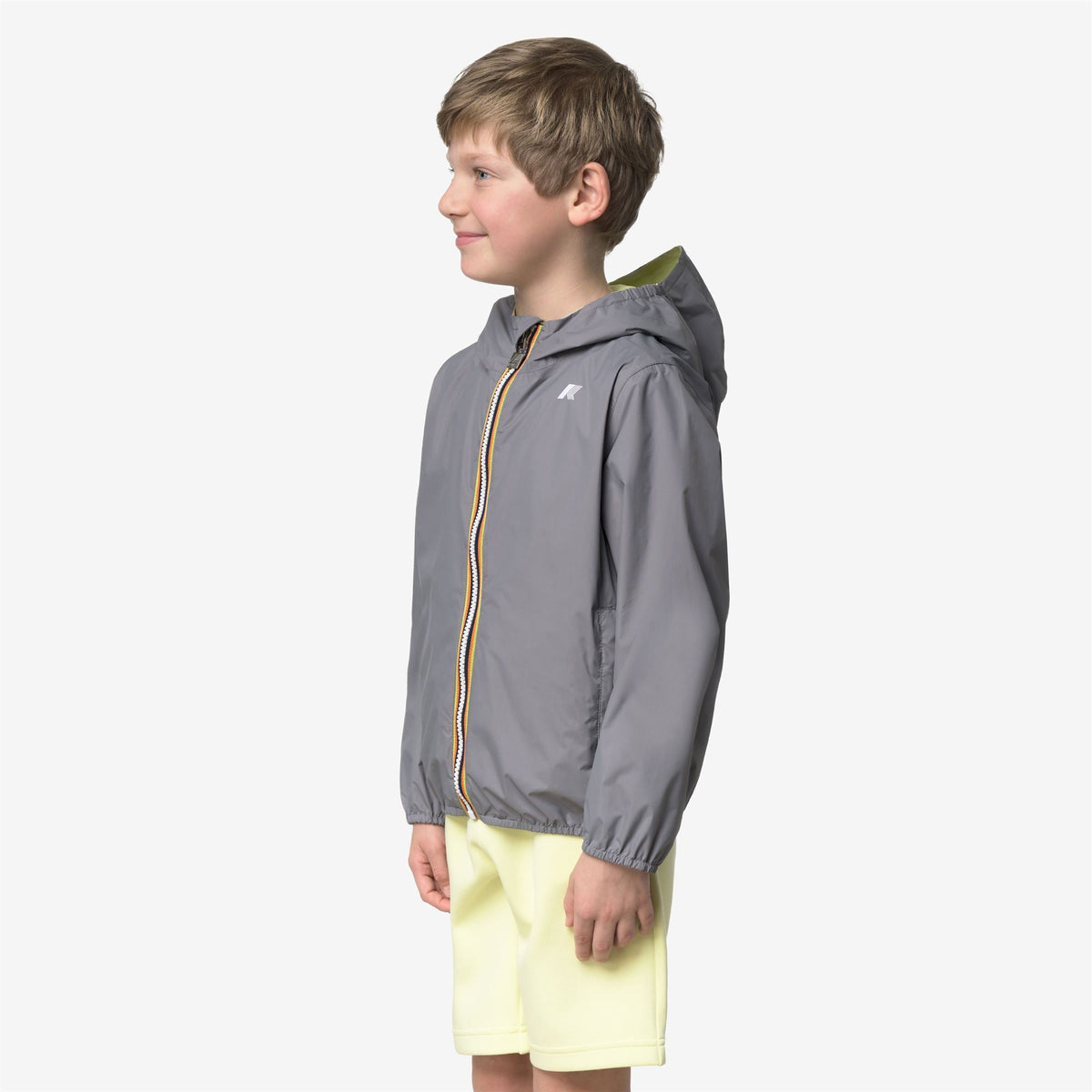 P. JAKE PLUS.2 DOUBLE - Vestes - Court - Garçon - Grey Frost-Yellow Lime