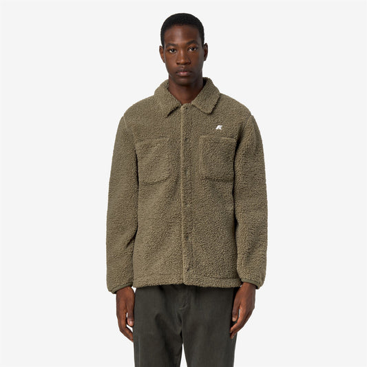 CAMERON SHERPA POLAR - Polaire - Veste - Homme - Green Army-Green Army