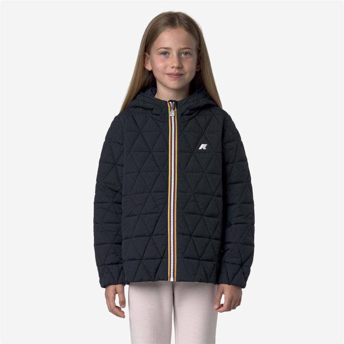 P. MADLAINE DIAMOND QUILTED WARM - Vestes - Court - Fille - Blue Depth
