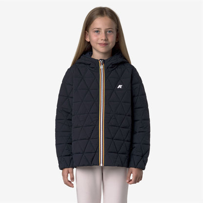 P. MADLAINE DIAMOND QUILTED WARM - Vestes - Court - Fille - Blue Depth
