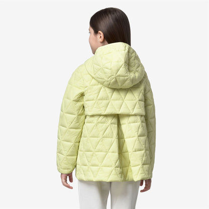 P. MADLAINE DIAMOND QUILTED WARM - Vestes - Court - Fille - Yellow Lime