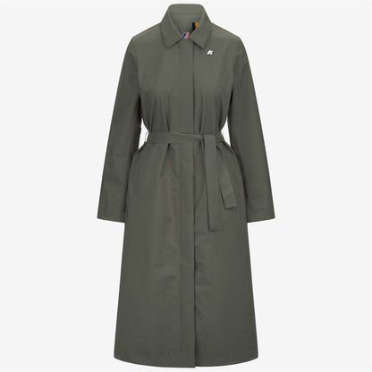 BARBRA STRETCH 2L - Vestes - Long - Femme - Green Lichen